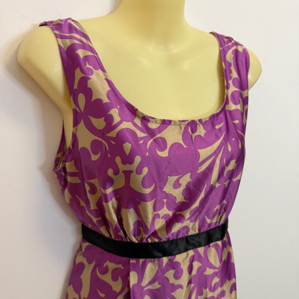 dELiA*s Purple and Black Floral Midi Dress - Picture 4 of 6